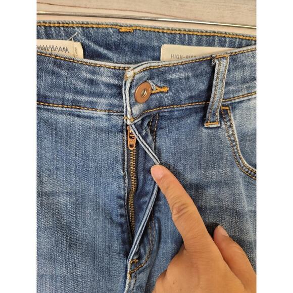 PILCRO & THE LETTERPRESS HIGH RISE SKINNY MID WASH JEANS, SZ 31 - Picture 5 of 14